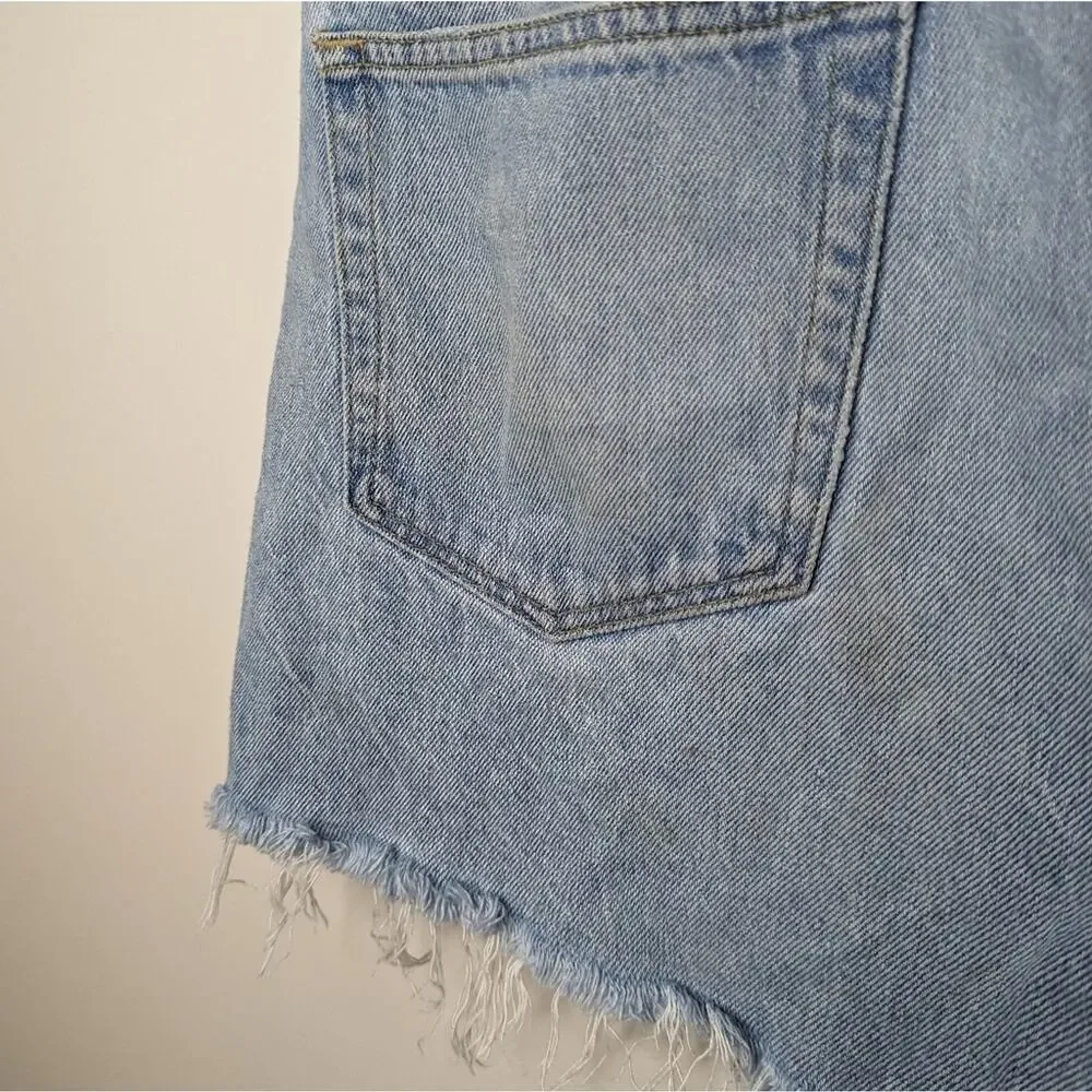 Etica Sydney Raw Hem Denim Shorts | Size 30